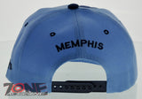 NEW! FLAT BILL SNAPBACK BALL US MENPHIS TENNESSEE CAP HAT NAVY S BLUE