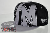 NEW! FLAT BILL SNAPBACK BALL US MENPHIS TENNESSEE CAP HAT GRAY BLACK