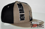 NEW! FLAT BILL SNAPBACK BALL US NEW ORLEANS LOUISIANA CAP HAT TAN BLACK