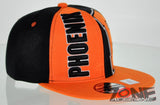 NEW! FLAT BILL SNAPBACK BALL US PHOENIX ARIZONA CAP HAT ORANGE BLACK