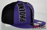 NEW! FLAT BILL SNAPBACK BALL US PHOENIX ARIZONA CAP HAT PURPLE BLACK