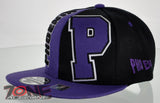 NEW! FLAT BILL SNAPBACK BALL US PHOENIX ARIZONA CAP HAT PURPLE BLACK