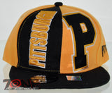 NEW! FLAT BILL SNAPBACK BALL US PITTSBURGH PENNSYLVANIA CAP HAT BLACK YELLOW