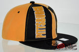 NEW! FLAT BILL SNAPBACK BALL US PITTSBURGH PENNSYLVANIA CAP HAT BLACK YELLOW