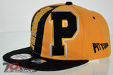 NEW! FLAT BILL SNAPBACK BALL US PITTSBURGH PENNSYLVANIA CAP HAT BLACK YELLOW