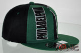 NEW! FLAT BILL SNAPBACK BALL US PHILADELPHIA PENNSYLVANIA CAP HAT GREEN BLACK