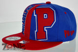 NEW! FLAT BILL SNAPBACK BALL US PHILADELPHIA PENNSYLVANIA CAP HAT RED BLUE