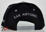 NEW! FLAT BILL SNAPBACK BALL US SAN ANTONIO TEXAS CAP HAT GRAY BLACK