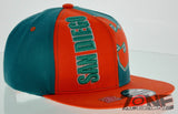 NEW! FLAT BILL SNAPBACK BALL US SAN DIEGO CALIFORNIA CAP HAT ORANGE GREEN