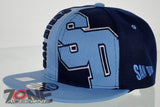 NEW! FLAT BILL SNAPBACK BALL US SAN DIEGO CALIFORNIA CAP HAT S BLUE NAVY