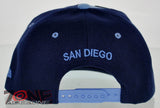NEW! FLAT BILL SNAPBACK BALL US SAN DIEGO CALIFORNIA CAP HAT S BLUE NAVY