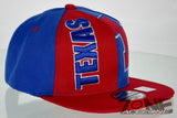 NEW! FLAT BILL SNAPBACK BALL US STATE TEXAS CAP HAT RED BLUE