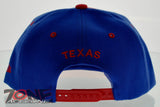 NEW! FLAT BILL SNAPBACK BALL US STATE TEXAS CAP HAT RED BLUE