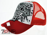 NEW! MESH HOWD CROSS STONE BALL CAP HAT A1 RED