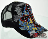 NEW! MESH HOWD CROSS STONE BALL CAP HAT A2 BLACK RED