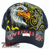 NEW! MESH HOWD UNUSUAL EAGLE BALL CAP HAT NAVY
