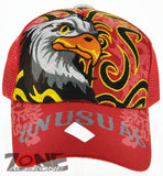 NEW! MESH HOWD UNUSUAL EAGLE BALL CAP HAT RED