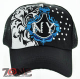 NEW! MESH HOWD NEW YORK CITY NYC STONE BALL CAP HAT BLACK