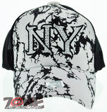NEW! MESH HOWD NEW YORK CITY NYC STONE BALL CAP HAT WHITE