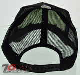 NEW! MESH HOWD PEACE RED BLUE STONE BALL CAP HAT BLACK