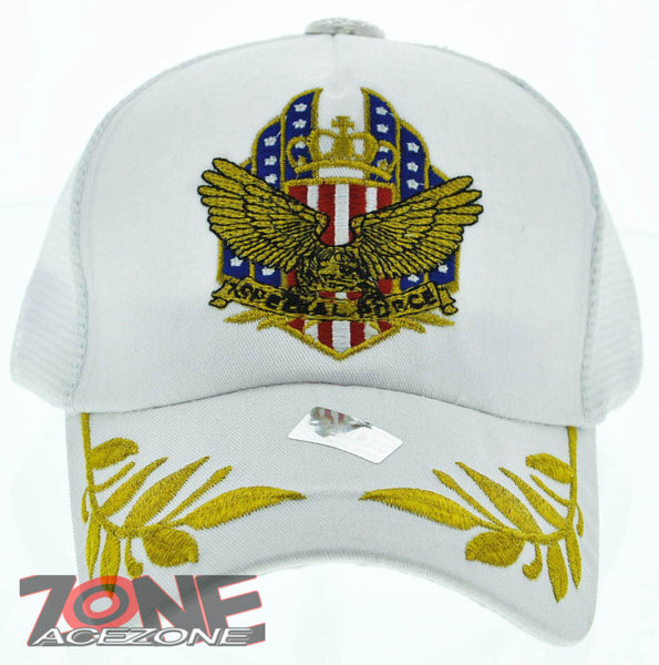 NEW! MESH HOWD SPECIAL FORCE EAGLE BALL CAP HAT WHITE