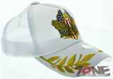 NEW! MESH HOWD SPECIAL FORCE EAGLE BALL CAP HAT WHITE