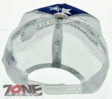 NEW! MESH HOWD U.S.A FLAG USA BALL CAP HAT WHITE