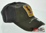 NEW 100% COTTON HARDY VON VINTAGE PUMA BALL CAP HAT OLIVE