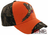 NEW! PHEASANT OUTDOOR HUNTING SIDE BALL CAP HAT ORANGE CAMO