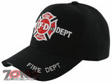 NEW FD FIRE DEPT RESCUE CAP HAT BLACK