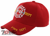 NEW FD FIRE DEPT RESCUE CAP HAT RED