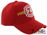NEW FD FIRE DEPT RESCUE CAP HAT RED