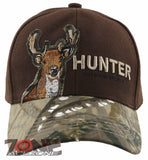 HUNTER OUTDOOR SPORT DEER CAP HAT CAMO BROWN