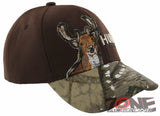 HUNTER OUTDOOR SPORT DEER CAP HAT CAMO BROWN