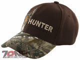 HUNTER OUTDOOR SPORT DEER CAP HAT CAMO BROWN