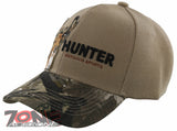 HUNTER OUTDOOR SPORT DEER CAP HAT CAMO TAN