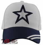 NEW! TEXAS DALLAS STAR BALL CAP HAT SIDE LINE NAVY WHITE
