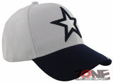 NEW! TEXAS DALLAS STAR BALL CAP HAT SIDE LINE NAVY WHITE