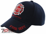 FD FIRE DEPT FIRST IN LAST OUT SHADOW NEW CAP HAT NAVY