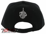 NEW! SKELETON HAND MIDDLE FINGER FLAT BILL SNAPBACK BASEBALL CAP HAT BLACK