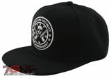 NEW! FLAT BILL SNAPBACK BALL 2ND AMENDMENT HOMELAND SECURITY CAP HAT BLACK