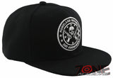 NEW! FLAT BILL SNAPBACK BALL 2ND AMENDMENT HOMELAND SECURITY CAP HAT BLACK
