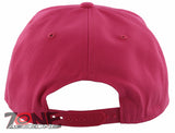 NEW! FLAT BILL SNAPBACK BALL LIKE A BOSS COTTON CAP HAT HOT PINK