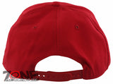 NEW! FLAT BILL SNAPBACK BALL LIKE A BOSS COTTON CAP HAT RED