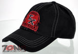 NEW! REIGN USA TEXAS TX AMERICA COTTON CAP HAT BLACK