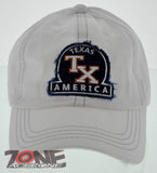 NEW REIGN USA TEXAS TX AMERICA COTTON CAP HAT WHITE
