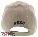 NEW! I'M A BOSS BASEBALL CAP HAT TAN