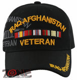 NEW! IRAQ-AFGHANISTAN VETERAN BALL CAP HAT BLACK