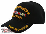 NEW! IRAQ-AFGHANISTAN VETERAN BALL CAP HAT BLACK