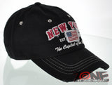 NEW! REIGN USA NEW YORK EST 1776 THE CAPITAL OF THE WORLD COTTON CAP HAT BLACK